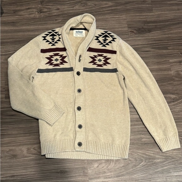 Urban Pipeline Aztec Cowl Neck Sweater | Men’s XXL | Southwest Print Pullover - Picture 1 of 4